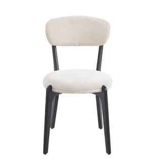 كرسي مفرد DY-06 L.BEIGE بتصميم عصري قماش شانيل