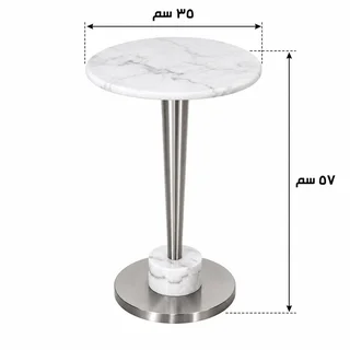 طاولة خدمة مفرد OG-43 SILVER بتصميم عصري من الرخام