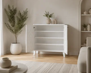 دولاب أحذية ماليزي 80سم SC-060 أبيض