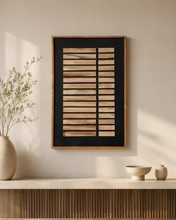 لوحة جدارية إطار أسود SHW-1157