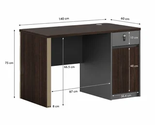 مكتب OT-1714 بني غامق