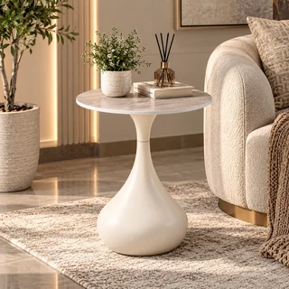 خدمة شاي سيراميك مفرد SHS-036S BEIGE بتصميم عصري من السيراميك