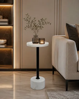 طاولة خدمة مفرد OG-27 أسود وأبيض