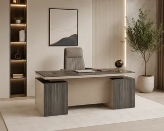 مكتب OT-1404 بني غامق
