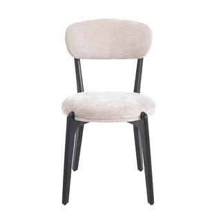 كرسي مفرد DY-06 D.BEIGE بتصميم عصري قماش شانيل