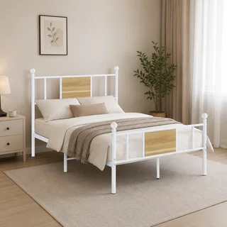 سرير حديد أبيض 3922