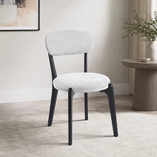 كرسي مفرد DY-06 L.GREY بتصميم عصري قماش شانيل