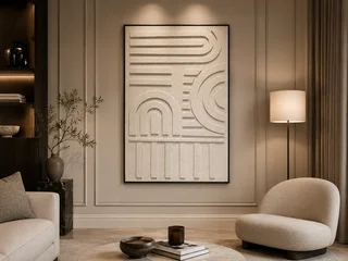 لوحة جدارية إطار أسود SHW-637
