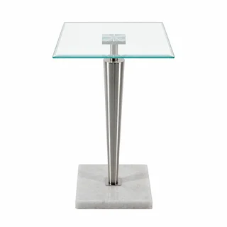 طاولة خدمة مفرد OG-32 SILVER بتصميم عصري من الزجاج