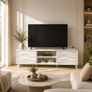 طاولة بلازما ماليزي 180سم TV-050 أبيض