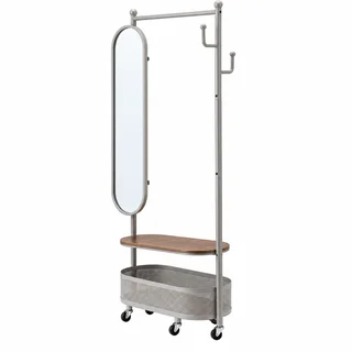 مراية وعلاقة A-100 GREY BROWN بتصميم عصري من المعدن