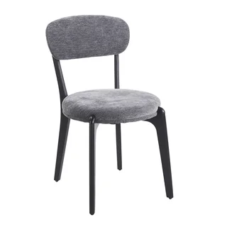 كرسي مفرد DY-06 D.GREY بتصميم عصري قماش شانيل