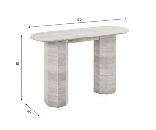 كونسول رخام CS-04 خشبي فاتح
