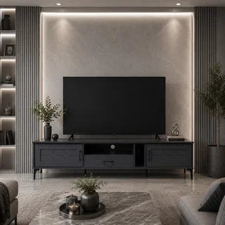 طاولة بلازما ماليزي 200سم TV-041 رمادي غامق