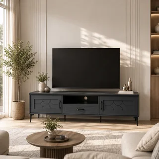 طاولة بلازما ماليزي 160سم TV-041 رمادي غامق