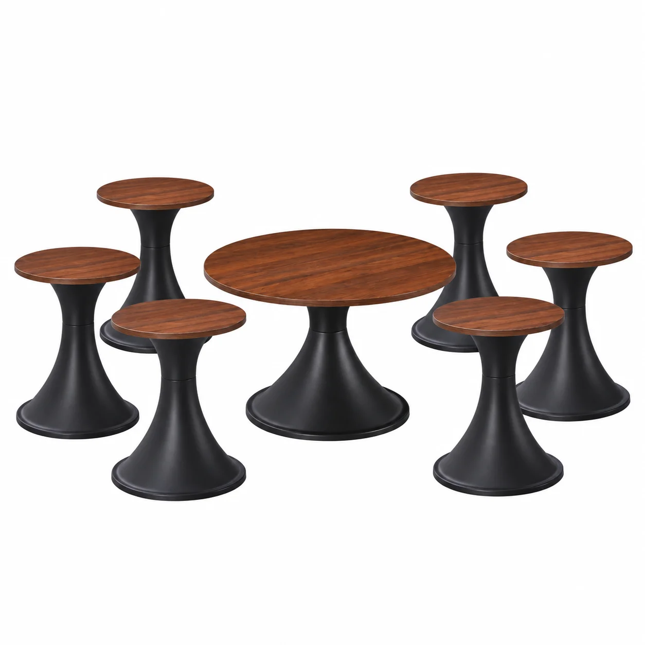 طقم شاي خشب ميلامين SHS-033 BROWN 1+6 بتصميم عصري من الخشب ميلامين طقم شاي خشب ميلامين SHS-033 BROWN 1+6 بتصميم عصري من الخشب ميلامين