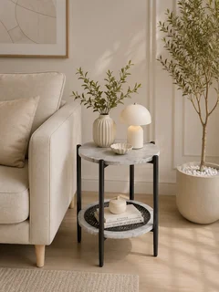 طاولة خدمة مفرد خشب C178S رمادي