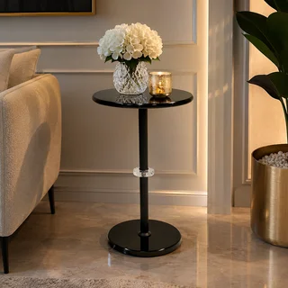 طاولة خدمة مفرد OG-04 BLACK بتصميم عصري من الرخام