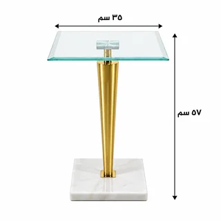 طاولة خدمة مفرد OG-32 GOLD بتصميم عصري من الزجاج